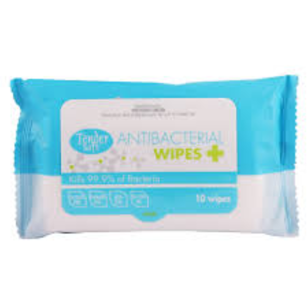 TENDER SOFT ANTIBACTERIAL WIPES 10 S